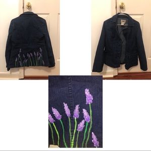 Hand painted AMI small Jean Blazer